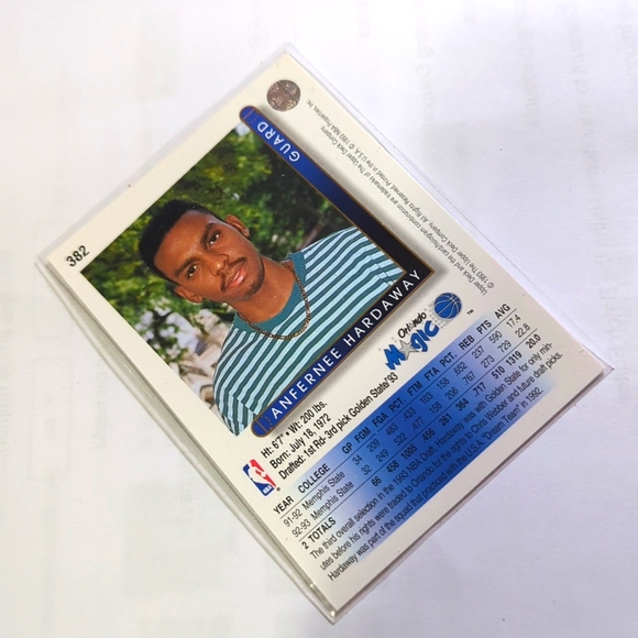 Anfernee Hardaway Upper Deck Rookie Card #382 - Picture 3 of 4